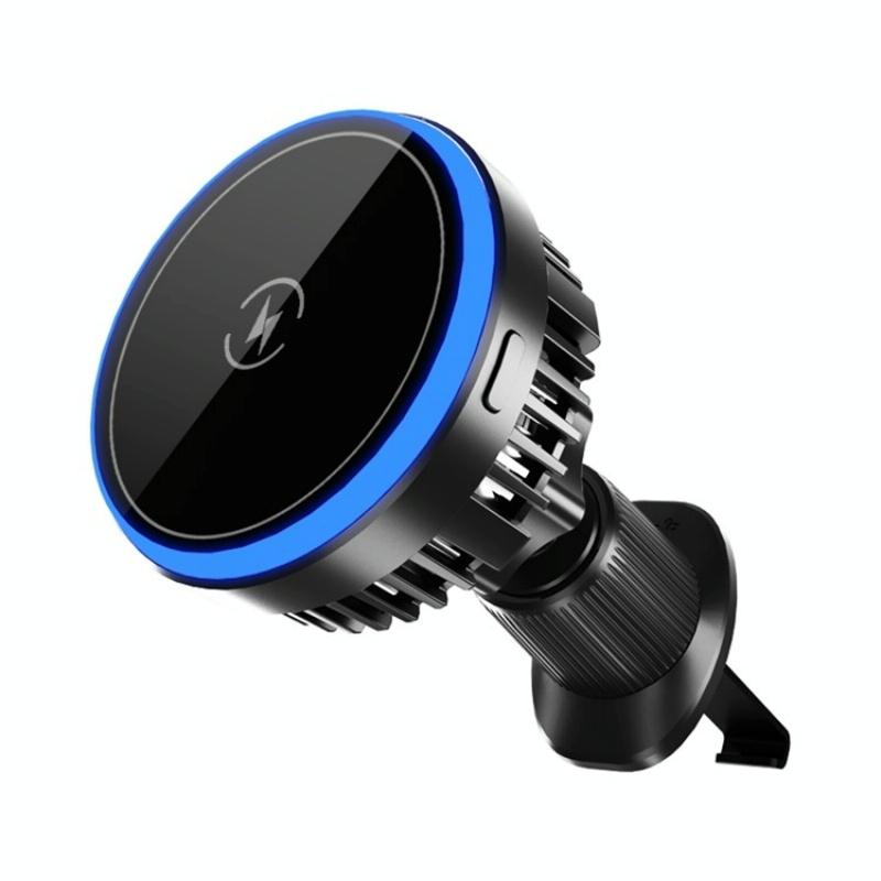 Wireless Car Charger With Rgb Light And Magnetic Air Outlet-1915197770306818048
