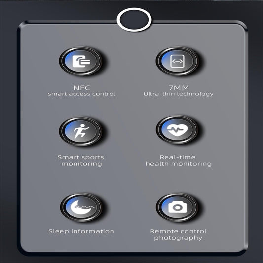 Smart Ring With Heart Rate Blood Oxygen & Sleep Monitoring - Multiple Sports Modes - Black Size 12-1915196912026390530