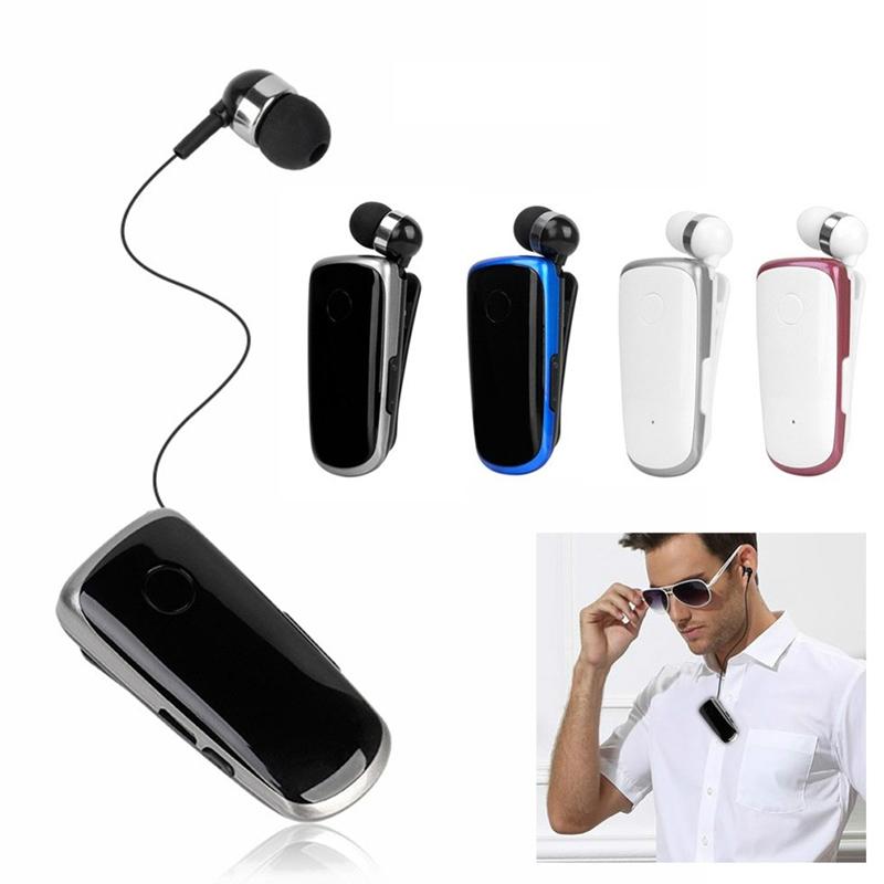Wireless Bluetooth In-Ear Earphone With Vibrating Alert And Hands-Free Clip - Blue-1915197999340982273