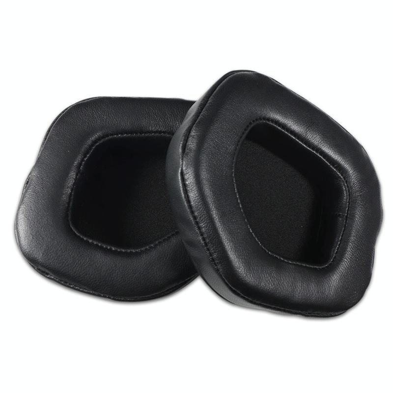 Pair Of Black Lambskin Headset Covers For Alienware Aw988-1915197639956238336