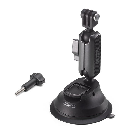 360 Degree Rotating Car Suction Cup Holder For Dji Action 3 - Double Ball Design-1915197684977897474