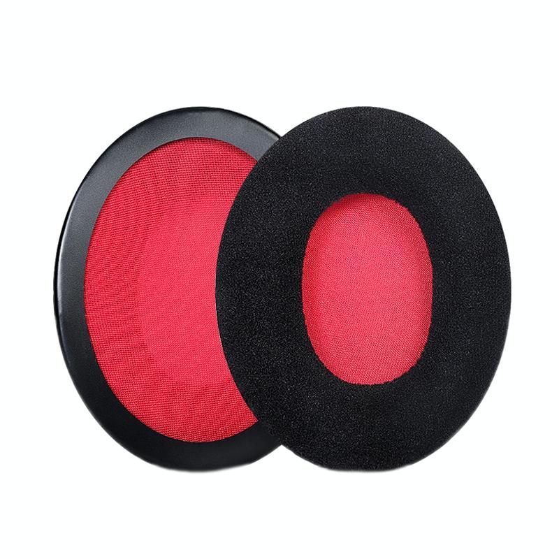 2-Pack Headset Earmuffs For Kingston Hyperx Cloud Ii / Alpha / Flight / Stinger - Black & Red Velvet-1915197457155887104