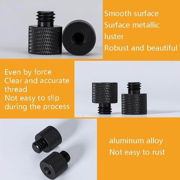 10-Pack 1 / 4 To 3 / 8 Screw Adapter - Black-1915197820097400835