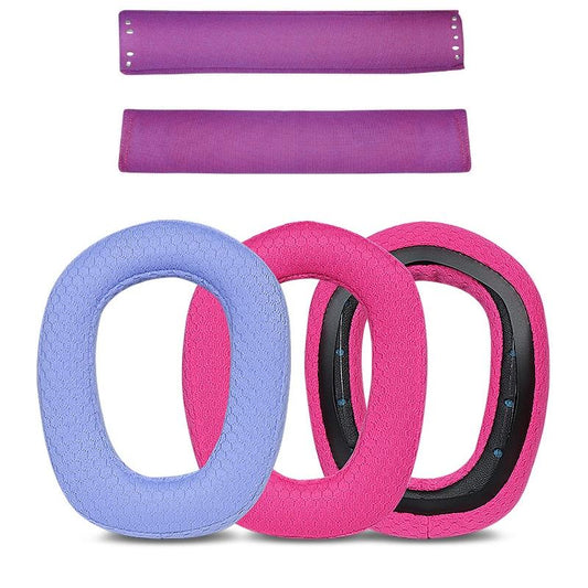 Pair Of Purple Sponge Headrest Pads For Logitech G435-1915198087622692866