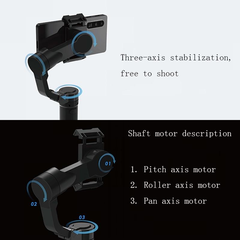 Smart Handheld Mobile Stabilizer - Anti-Shake - Black-1915196847757070339