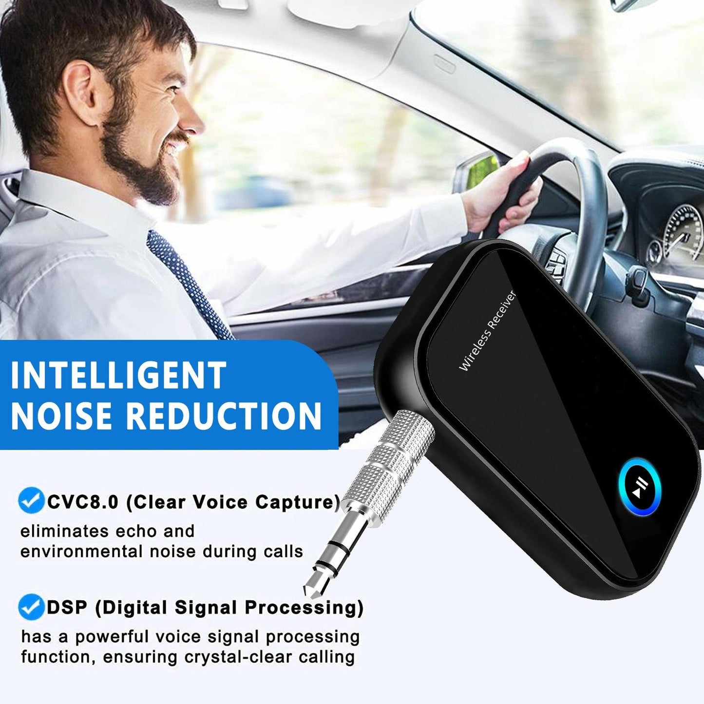 Wireless 3.5Mm Audio Receiver With Bluetooth 5.0-1915197671853920258