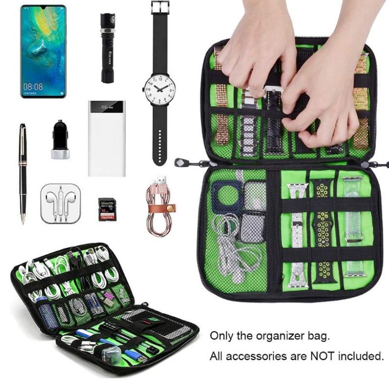 Portable Multifunctional U Disk Storage Bag For Mobile Phone Accessories - Grey-1915197801155923972