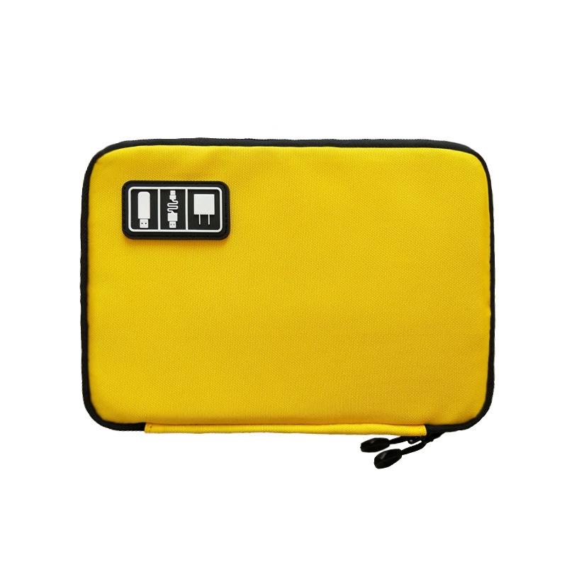 Portable Multifunctional U Disk Storage Bag For Mobile Phone Accessories - Yellow-1915198393056104448