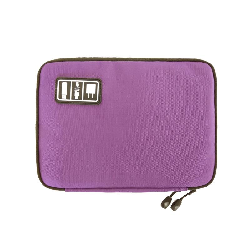 Portable Multifunctional U Disk Storage Bag For Mobile Phone Accessories - Purple-1915198372915056640