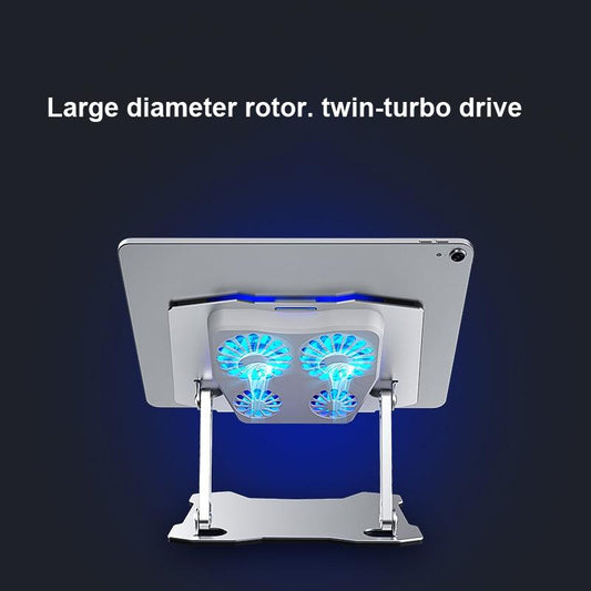 Aluminum Laptop Cooling Stand With 4 Fans-1915198421363462146