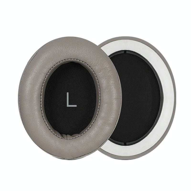 2-Pack Breathable Headphone Earmuffs For Sennheiser Momentum 3 - Gold Lambskin With Buckle-1922443446459699200