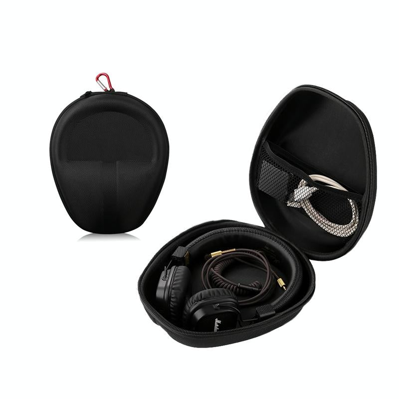 Compact Headphone Storage Bag - Black-1915198099429658624