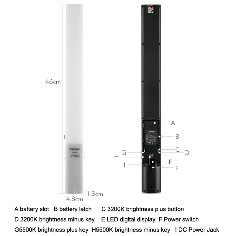Handheld Led Fill Light Stick For Slr Cameras - Yn360S-1915198342556684290