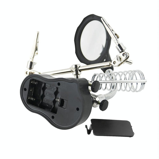 Led Light Watch Repair Magnifier With Stand And Clip-1915197535757144066