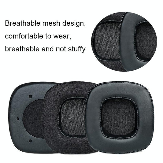 Breathable Headphone Covers - 1 Pair - Ice Silk Black-1915198314765225986