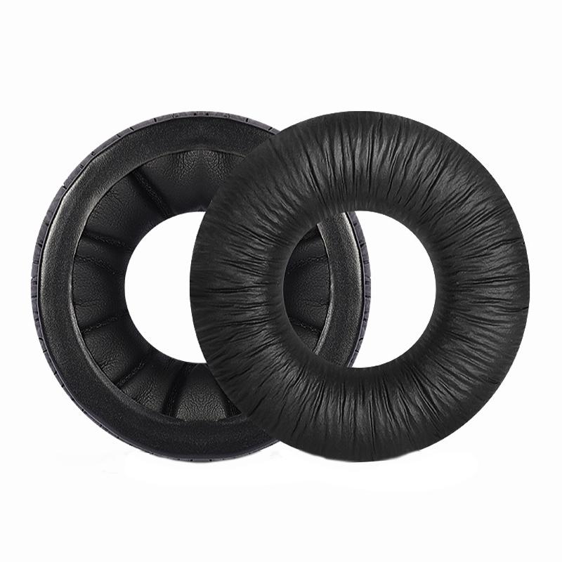 Black Wrinkled Headset Sponge Cover For Sennheiser Hd25 Series - 1 Pair-1915197440974262272