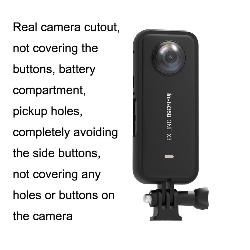 Panoramic Sports Camera With Plastic Protection For Insta360 X3-1915198068140150789