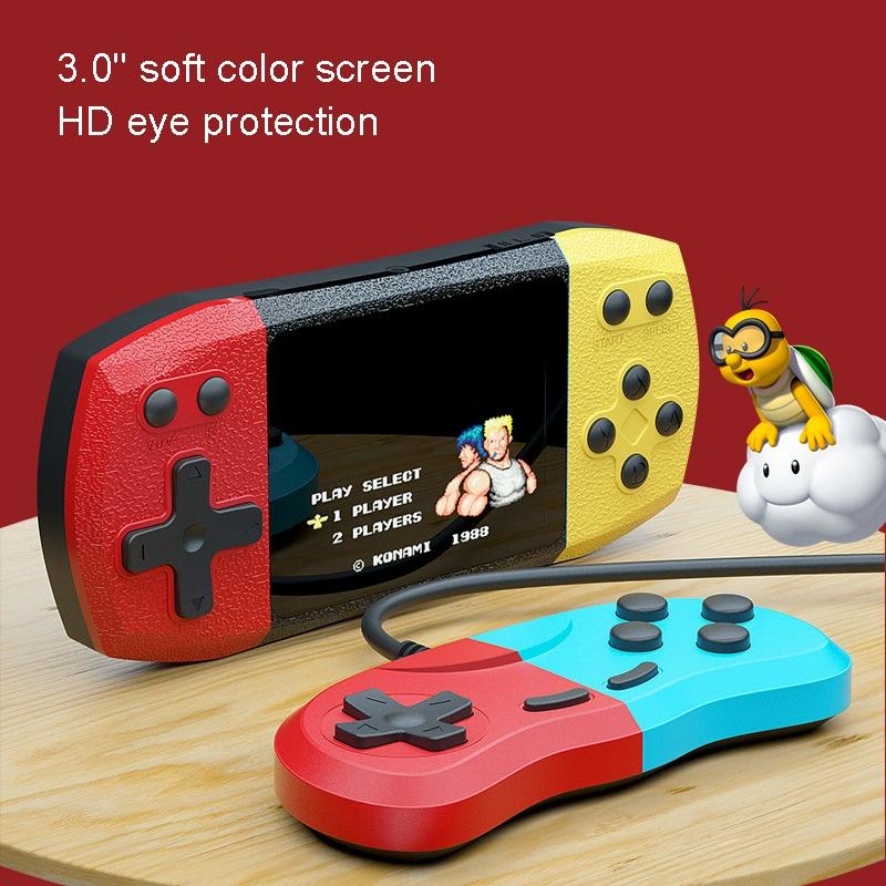Large Screen Pocket Console - 620 Games - Single Player - 3 Inch Screen - Red / Yellow-1915198086586699780