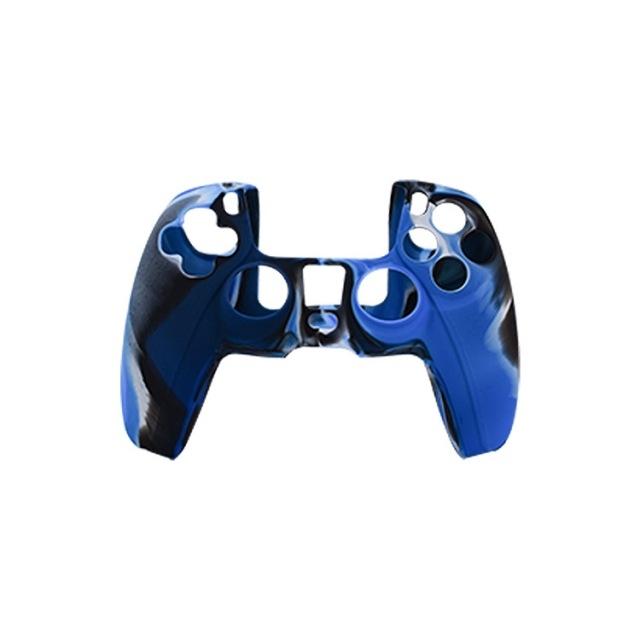 Camouflage Blue Silicone Case For Ps5 Controller - Protective Cover-1915197645157175296