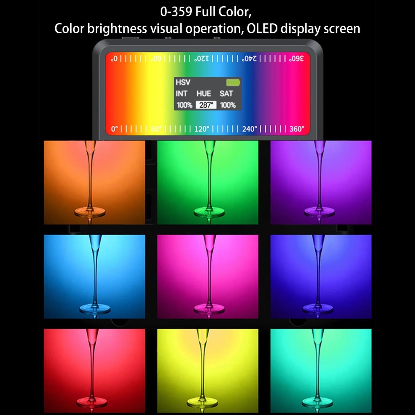 5W Mobile Phone Fill Light With Screen For Live Broadcast And Pocket Light-1915198359304540167