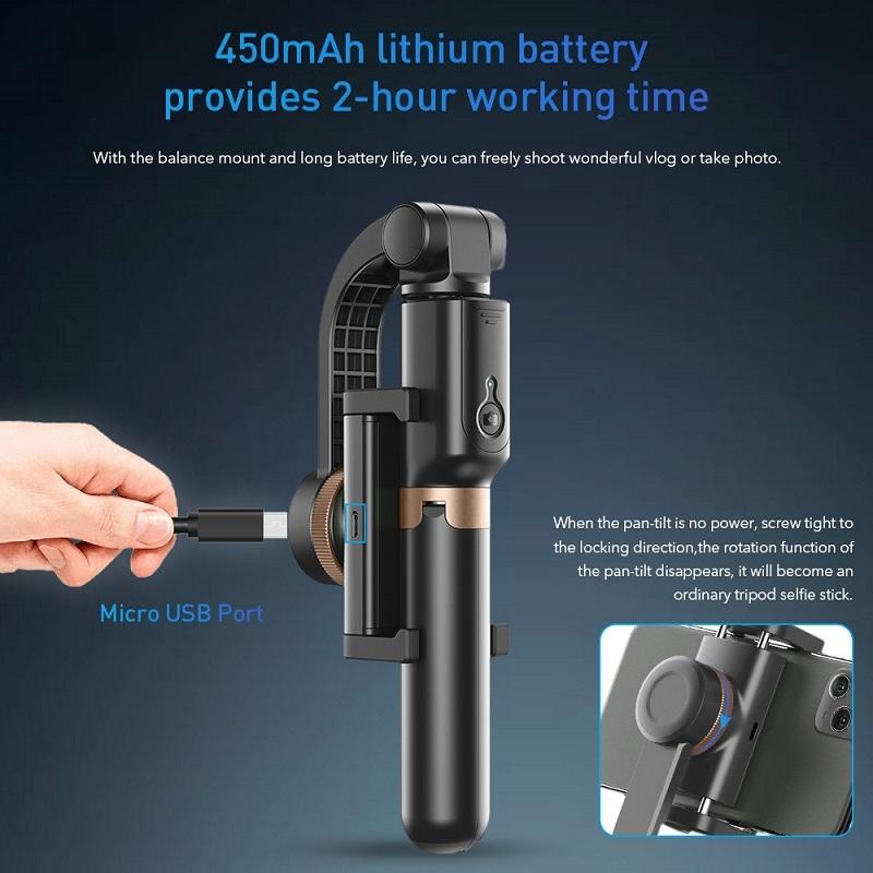 Multifunctional Mobile Phone Gimbal Stabilizer With Live Video And Selfie Stick-1915197590929018884