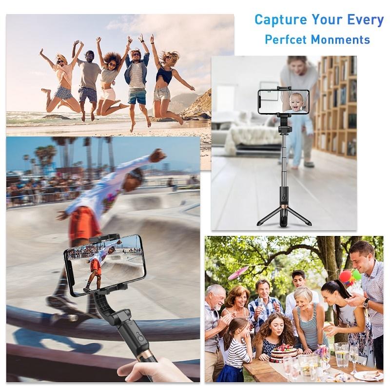 Multifunctional Mobile Phone Gimbal Stabilizer With Live Video And Selfie Stick-1915197590929018888