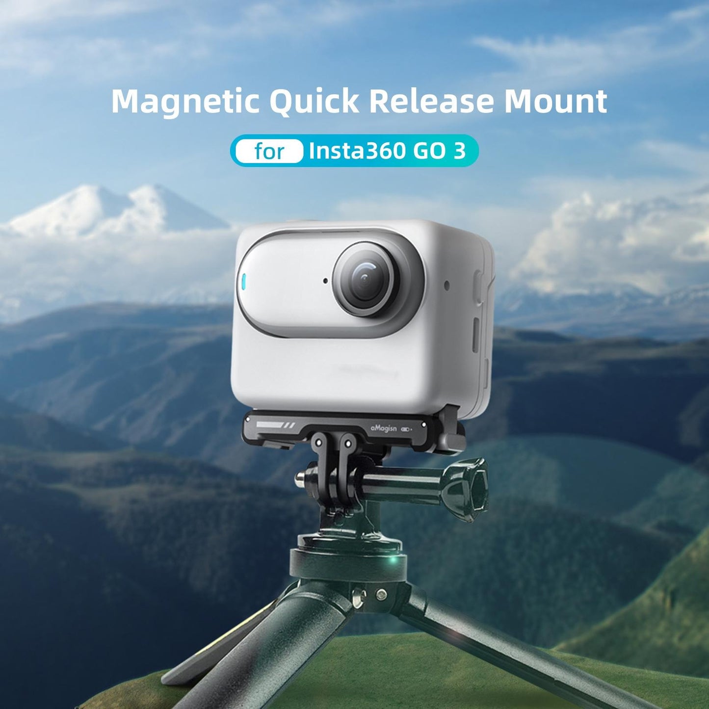 Insta360 Go 3 Magnetic Fast Disassembly Seat Bracket For Sports Camera-1915197519999143939