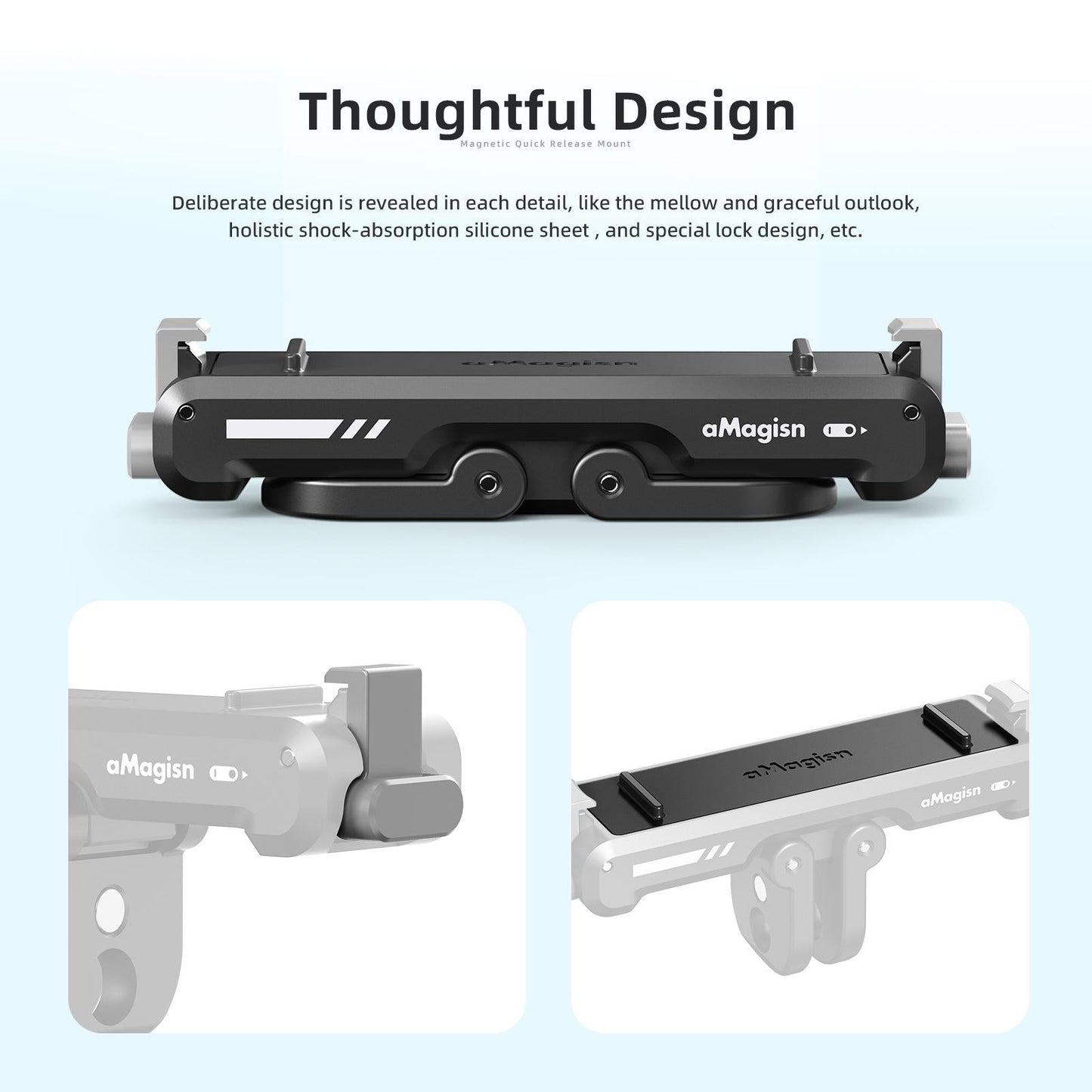 Insta360 Go 3 Magnetic Fast Disassembly Seat Bracket For Sports Camera-1915197519999143945