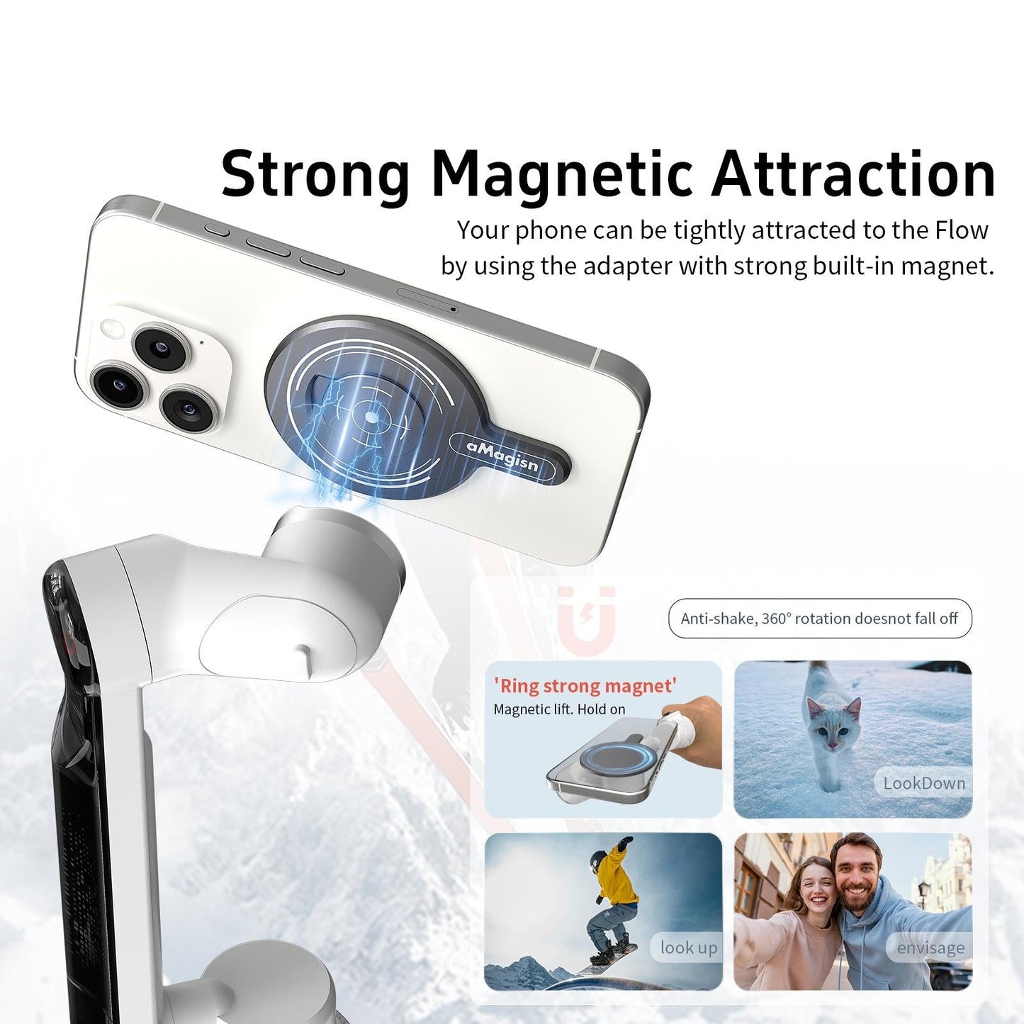 Insta360 Flow Magnetic Adapter For Amagisn Gimbal - Magsafe Compatible-1922443448363913220