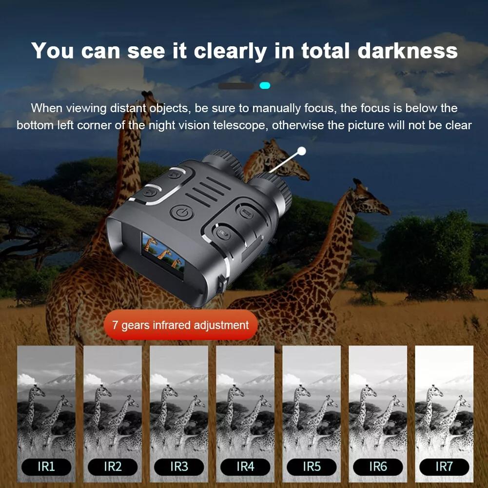 1080P Hd Binocular With Infrared Night Vision 2.4 Screen 5X Zoom-1922443457855623174