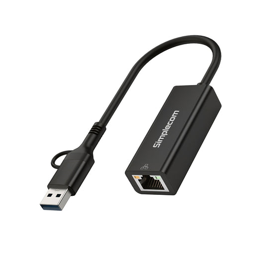 Simplecom NU315C SuperSpeed USB-C and USB-A to Gigabit Ethernet Adapter
