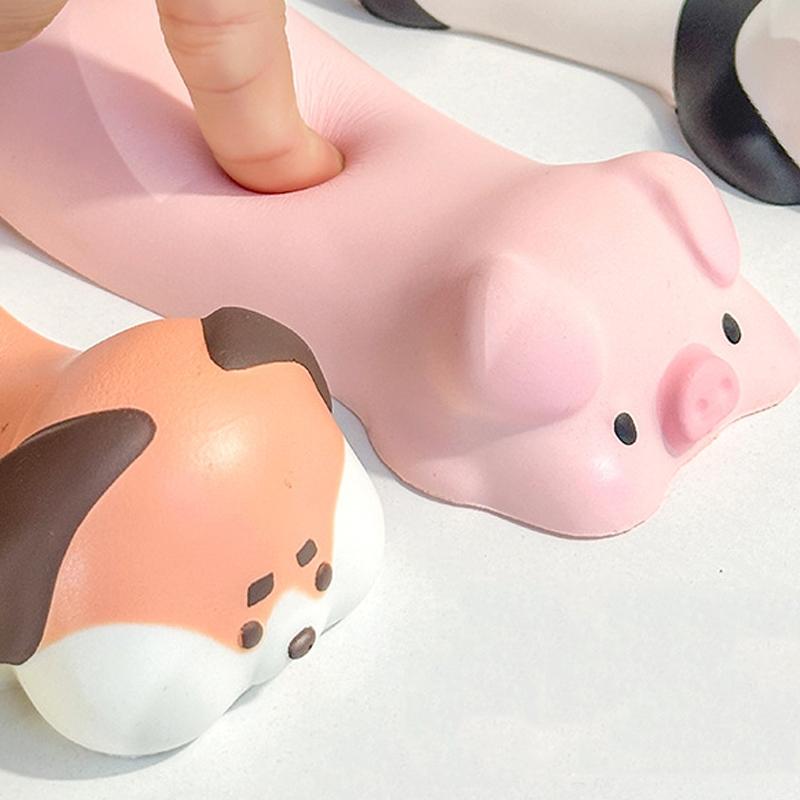 Memory Foam Mouse Pad With Cute Pattern For Comfortable Wrist Support - Pig
