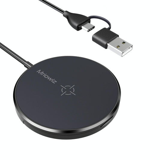 15W Desktop Magsafe Magnetic Wireless Charger With Usb C Cable