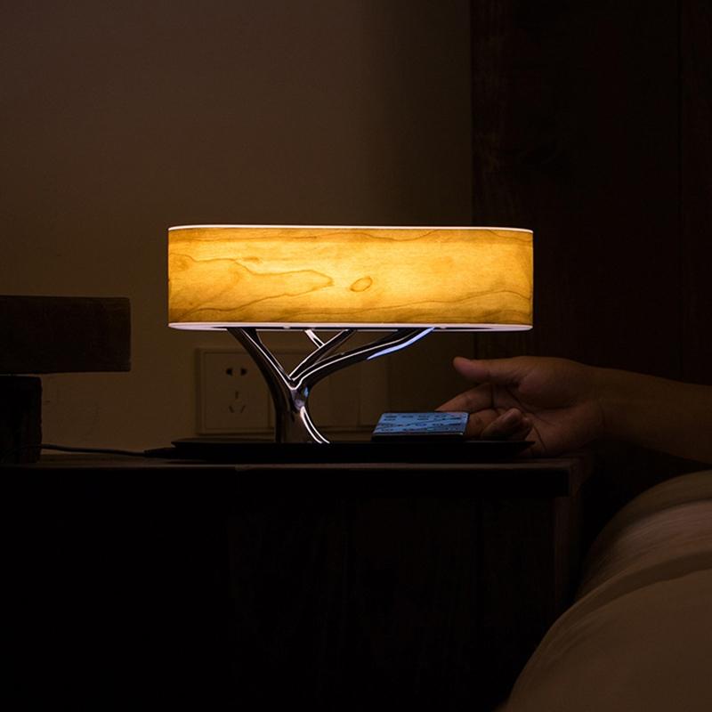 Bluetooth Speaker Desk Lamp With Wireless Charging Au Plug