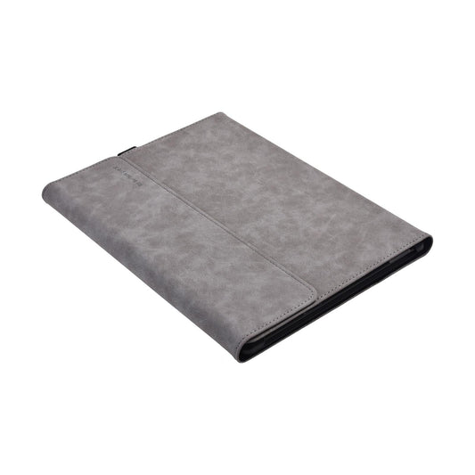 Light Gray Leather Tablet Case For Microsoft Surface Pro X - 13 Inch