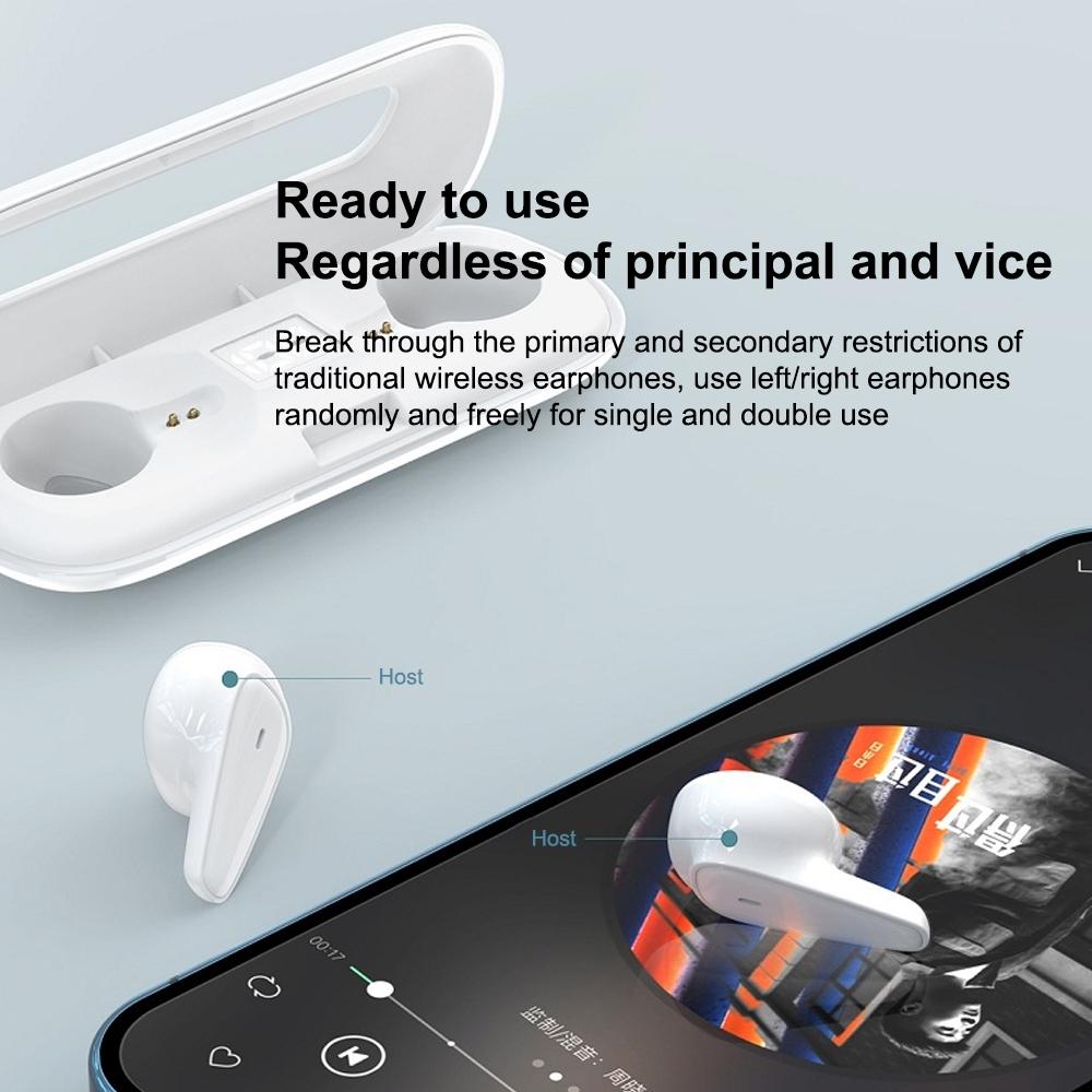 Waterproof Bluetooth 5.0 Earphones with Charging Box - White Deer Series