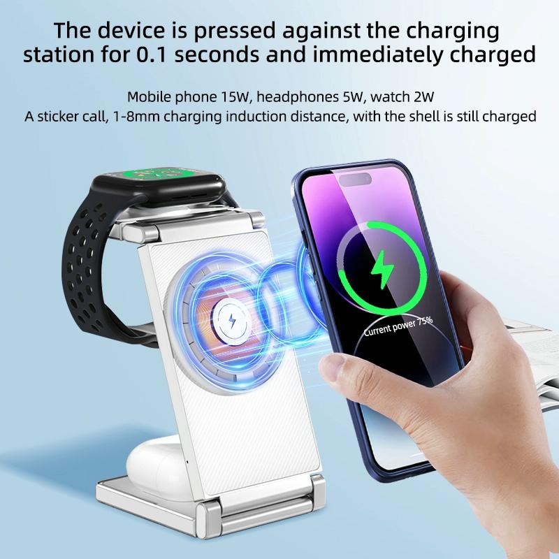4 In 1 Wireless Charging Stand For Phone Watch Headset
