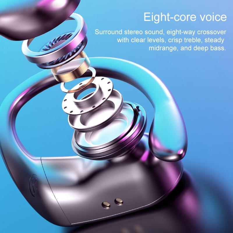 Wireless Bluetooth Earphones with Magnetic Charging Case & Digital Display