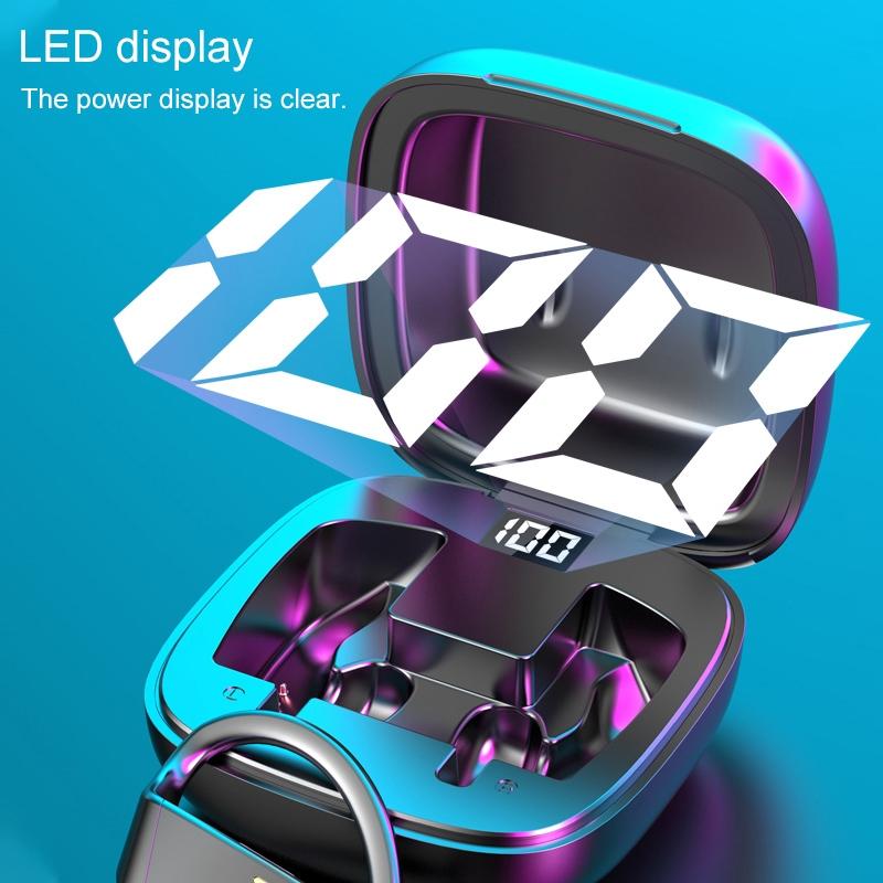 Wireless Bluetooth Earphones with Magnetic Charging Case & Digital Display