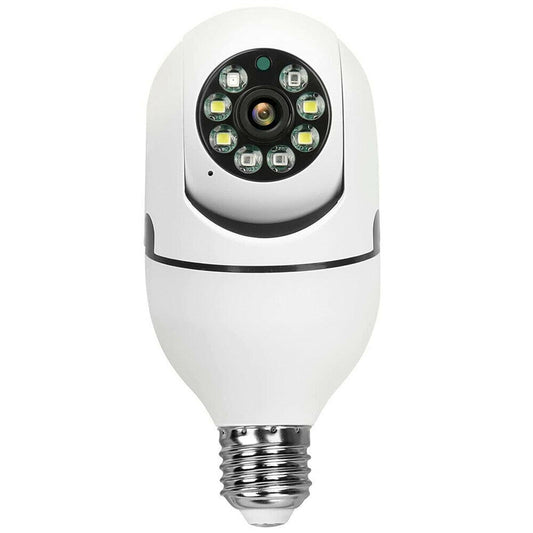 Smart Dual-Band Wifi Outdoor Light Bulb Camera - 1080P Hd Dual Light Source Infrared Night Vision Two-Way Audio Motion Detection Tf Card Support