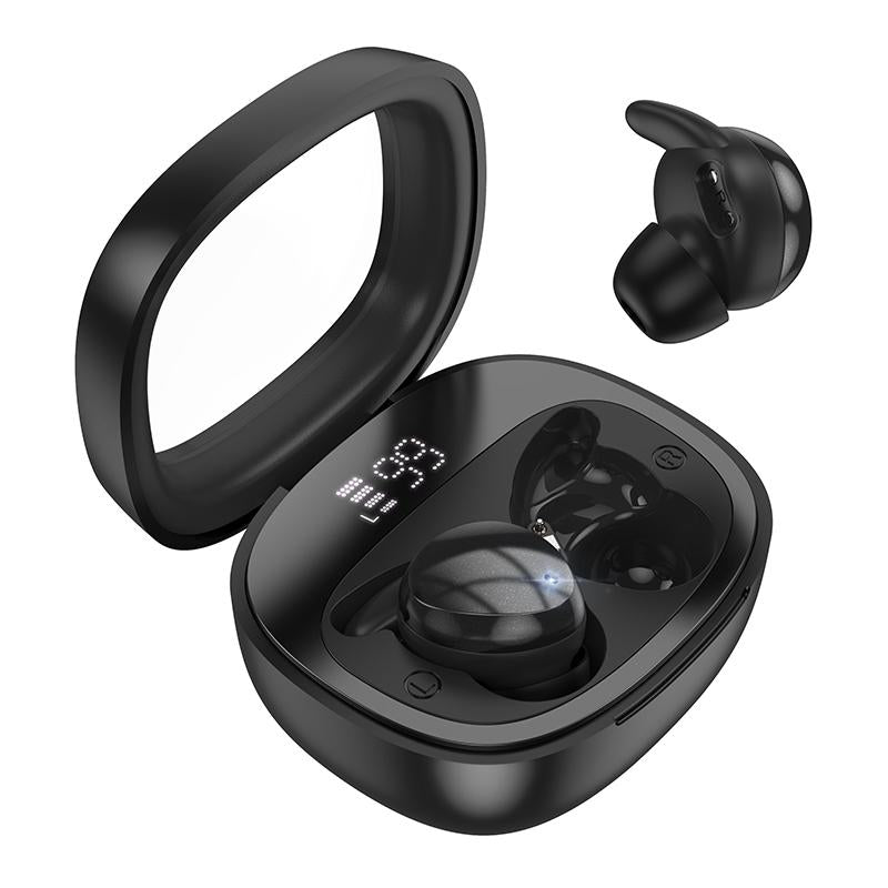 Wireless Sleep Earbuds by Hoco - True Bluetooth - Black
