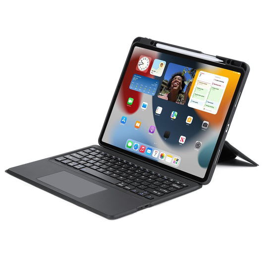 Wireless Bluetooth Keyboard Tablet Case For Ipad Pro 12.9 - Magnetic - Black