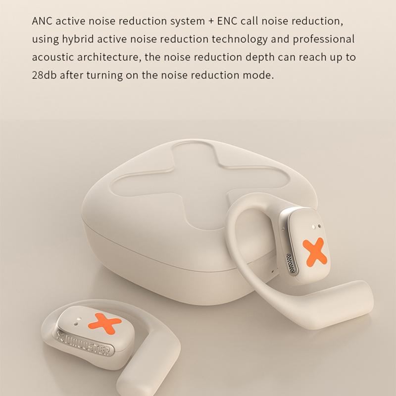 Wireless Earphones with App Control - Ear-mounted - White