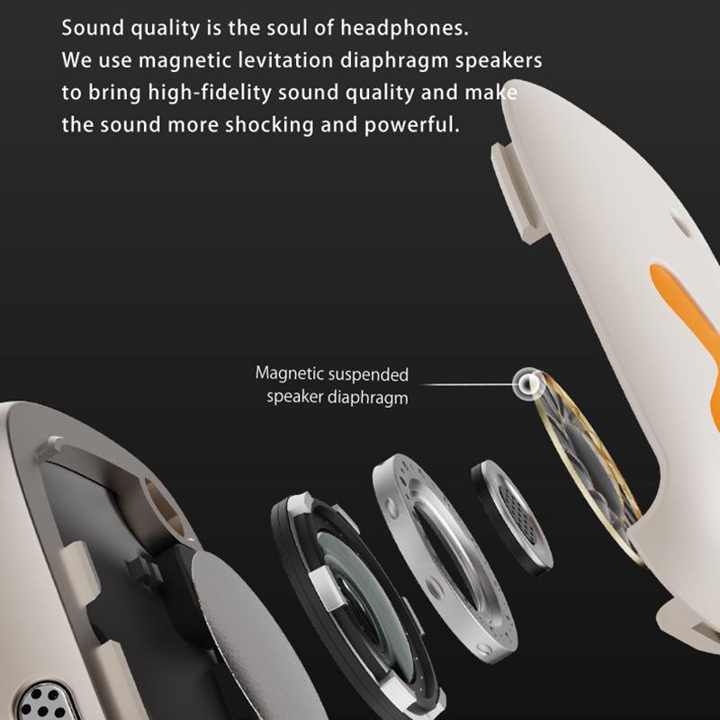Wireless Earphones with App Control - Ear-mounted - White