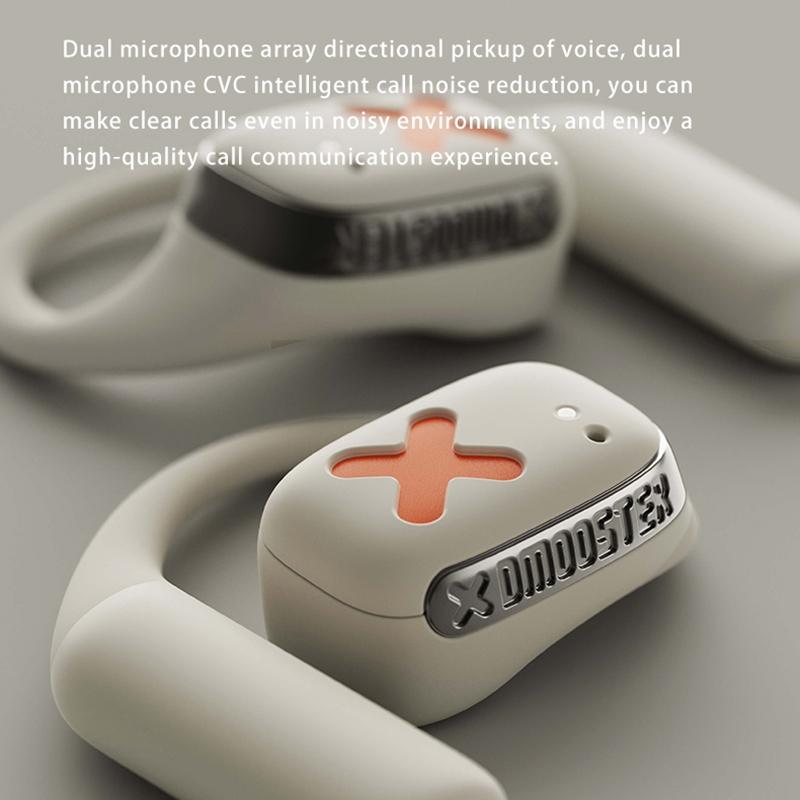 Wireless Earphones with App Control - Ear-mounted - White
