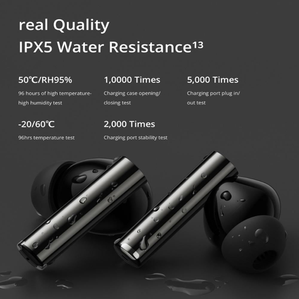 Wireless Bluetooth Earphones with 3d Spatial Sound and Active Noise Reduction - Gold White