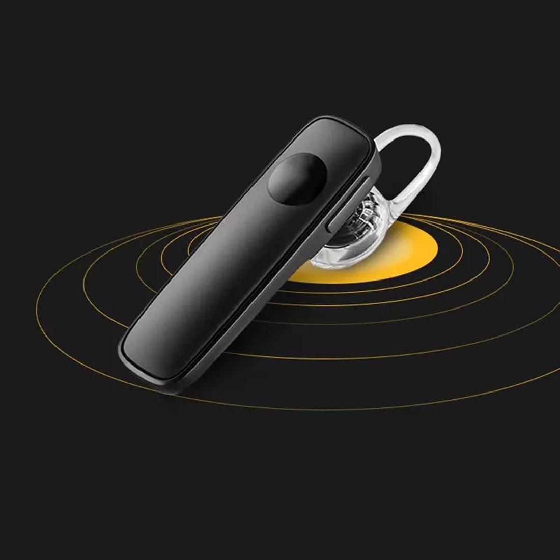 Wireless Bluetooth Earphone - M165 Car Ear Hanging Type - Black