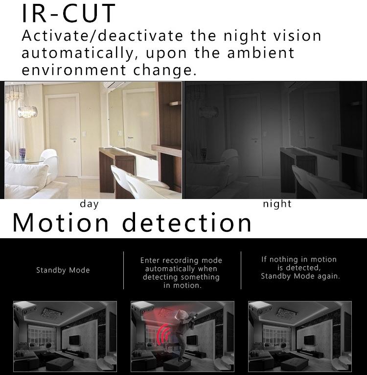 Smart Ir-Cut Night Vision Sports Camera - 1080P Hd Direct Version No Battery