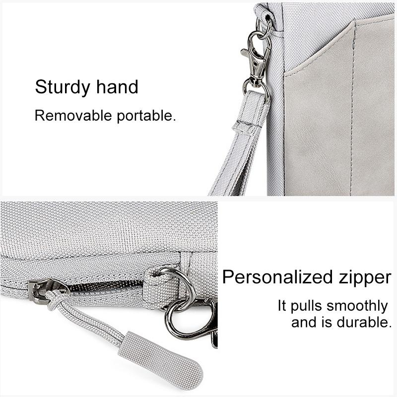 Protective Felt Sleeve Carrying Bag - Light Grey