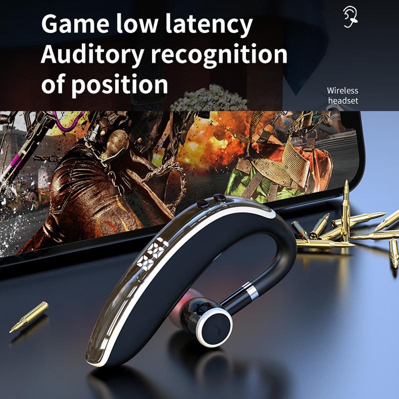 Universal Bluetooth Earphone - Single-ear Rotating Black / White